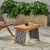 Huntsville Acacia Wood Foldable Side Table - Brown Patina/Gray - Christopher Knight Home 2 Huntsville Acacia Wood Foldable Side Table - Brown Patina/Gray - Christopher Knight Home -Outdoor Living Shop GUEST 0183dbae 9c79 4a25 a234 855f234646f6