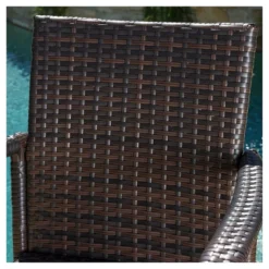 Delfina 4pk Wicker Barstool - Brown - Christopher Knight Home -Outdoor Living Shop GUEST 03ac3543 d5a6 41ca 82e9 fc8c45e21c0f