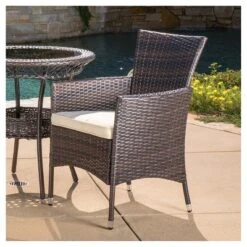 Parker 3-Piece Wicker Patio Bistro Seating Set With Cushions - Brown - Christopher Knight Home 7 Parker 3-Piece Wicker Patio Bistro Seating Set With Cushions - Brown - Christopher Knight Home -Outdoor Living Shop GUEST 040f1e0d e57c 4ede 97cf fa082558690a
