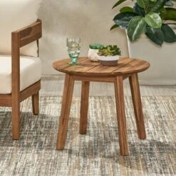 Brooklyn Acacia Wood Side Table - Teak - Christopher Knight Home -Outdoor Living Shop GUEST 04a70529 c12f 4c6f a4d6 c2d59fee0cc0