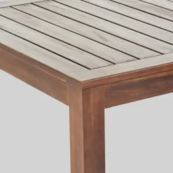 Geelong 7pc Acacia Wood & Wicker Patio Dining Set - Brown - Christopher Knight Home -Outdoor Living Shop GUEST 04ee7584 4ba0 421a 97b7 2b1c058520a0