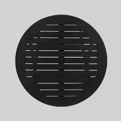 Hillside 3pc Wood And Wicker Foldable Bistro Set Dark Gray/Brown - Christopher Knight Home 7 Hillside 3pc Wood And Wicker Foldable Bistro Set Dark Gray/Brown - Christopher Knight Home - Image 5