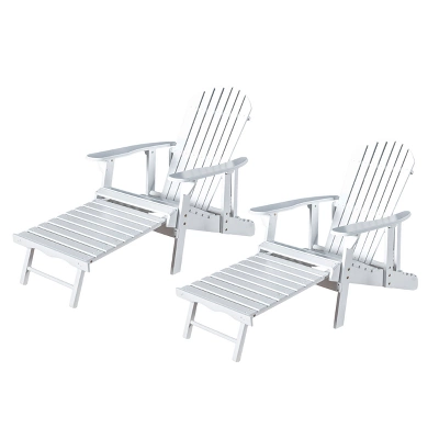 Hayle 2pk Wood Reclining Adirondack Chair With Footrest - Christopher Knight Home 6 Hayle 2pk Wood Reclining Adirondack Chair With Footrest - Christopher Knight Home - Image 4