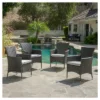 Malta Set Of 4 Wicker Patio Dining Chair With Cushions - Gray - Christopher Knight Home 1 Malta Set Of 4 Wicker Patio Dining Chair With Cushions - Gray - Christopher Knight Home -Outdoor Living Shop GUEST 0821516c 8f21 4cec 9f40 8603621761e1