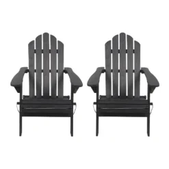 2pk Hazel Outdoor Acacia Wood Foldable Adirondack Chairs - Christopher Knight Home -Outdoor Living Shop GUEST 086ae530 8bc3 4697 9f57 610d009ee09f