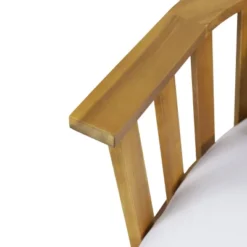 Solano Outdoor Wooden Loveseat With Cushions - White/Teak - Christopher Knight Home -Outdoor Living Shop GUEST 089a89e9 fb32 4758 9938 b7c4167c8320