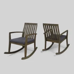 2pk Colmena Acacia Wood Patio Rustic Rocking Chair - Christopher Knight Home -Outdoor Living Shop GUEST 0a6fbf18 adff 4ff7 8c65 77795d3730d6