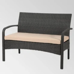 Cordoba 6pc Wicker Conversation Set - Brown/Tan - Christopher Knight Home -Outdoor Living Shop GUEST 0aef3358 320a 428d 8330 b3cc243586f7