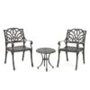 Lola 3pc Cast Aluminum Chat Set - Bronze - Christopher Knight Home -Outdoor Living Shop GUEST 0c1d9740 dea1 4ce8 8d96 a14332c29c4b