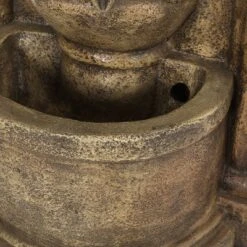 Frontage Outdoor 2-Tier Single Spout Fountain - Light Brown - Christopher Knight Home -Outdoor Living Shop GUEST 10c015e2 bc96 447a 8bb1 a2b8bb90cb95