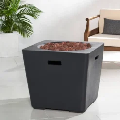 Elisson Outdoor 40000 BTU Light Weight Square Fire Pit Dark Gray - Christopher Knight Home 12 Elisson Outdoor 40000 BTU Light Weight Square Fire Pit Dark Gray - Christopher Knight Home -Outdoor Living Shop GUEST 116a0af3 9e36 4a71 bbe6 6021ed2ea193