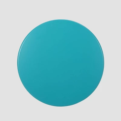 Nevada Iron Modern Side Table - Matte Teal - Christopher Knight Home 5 Nevada Iron Modern Side Table - Matte Teal - Christopher Knight Home - Image 3