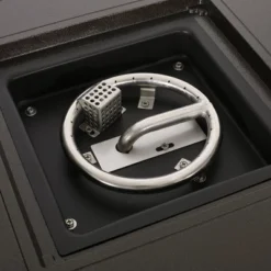 Darius 5pc Outdoor Set With 4 Wicker Swivel Chairs & Fire Pit Set - Brown/Navy/Hammered Bronze - Christopher Knight Home -Outdoor Living Shop GUEST 12e7e51f 41dd 4c3f 8dc9 721b98abe36d