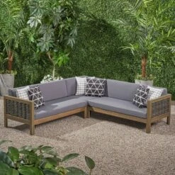 Linwood 3pc Wood And Wicker Sectional Sofa Set - Christopher Knight Home 15 Linwood 3pc Wood And Wicker Sectional Sofa Set - Christopher Knight Home -Outdoor Living Shop GUEST 131b21c6 1a7d 4ed3 9335 c5819d3c15d6