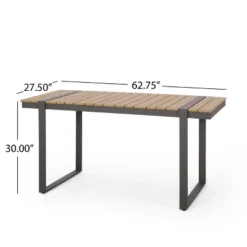 Cibola Outdoor Aluminum Rectangle Dining Table - Natural/Gray - Christopher Knight Home -Outdoor Living Shop GUEST 1354e40d 89ff 49b5 abfb 27e00f76f247 1