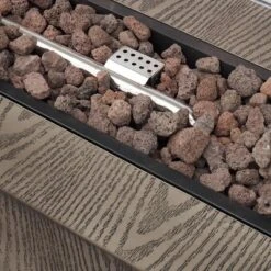 Wellington Outdoor 50000 BTU Rectangular Fire Pit Wood Pattern Brown - Christopher Knight Home -Outdoor Living Shop GUEST 1361db40 4dd7 4df5 afaa 58c06f2d4fda 1