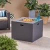 Aidan Outdoor Square Lightweight Concrete Gas Burning Fire Pit - Dark Gray - Christopher Knight Home -Outdoor Living Shop GUEST 15b1662d 6815 441a 8d53 e7d2e3706799