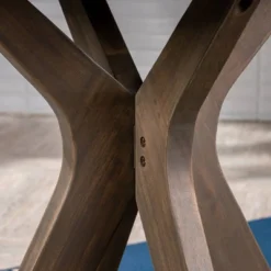 Stamford Round Acacia Wood Bistro Table With X Legs - Gray - Christopher Knight Home -Outdoor Living Shop GUEST 161d9986 f954 4e6a ba74 006476943a63