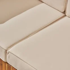 Oana 9pc Acacia Wood U-Shaped Sectional Sofa Set Teak/Beige - Christopher Knight Home 11 Oana 9pc Acacia Wood U-Shaped Sectional Sofa Set Teak/Beige - Christopher Knight Home -Outdoor Living Shop GUEST 173ad9f7 59aa 4d70 9606 03a55e2a95e0