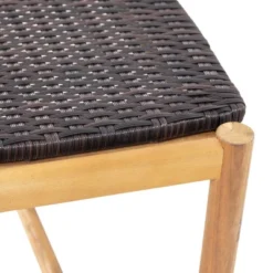 Cambria Outdoor 3 Seater Wicker Bench - Teak/Brown - Christopher Knight Home -Outdoor Living Shop GUEST 174a3508 b8cc 411e 81a4 9d60762e0786