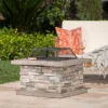 Crestline 29" Concrete Wood Burning Fire Pit - Square - Natural Stone - Christopher Knight Home 1 Crestline 29" Concrete Wood Burning Fire Pit - Square - Natural Stone - Christopher Knight Home -Outdoor Living Shop GUEST 18d92632 6103 40ee bc61 29e6072d26ca