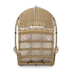 Greystone Indoor/Outdoor Wicker Hanging Chair With 8' Chain - Light Brown/Beige - Christopher Knight Home 14 Greystone Indoor/Outdoor Wicker Hanging Chair With 8' Chain - Light Brown/Beige - Christopher Knight Home -Outdoor Living Shop GUEST 19109746 6a3f 484e 8d95 dcdd58e5aeda