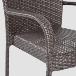 Jefferson 9pc Wood And Wicker Dining Set - Light Gray/Gray - Christopher Knight Home -Outdoor Living Shop GUEST 194ee6cd 89a4 4bae a655 b2702d29c835