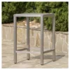 Cape Coral Square Aluminum And Wicker Bar Table - Gray - Christopher Knight Home -Outdoor Living Shop GUEST 1ad49c69 91a7 4f7a 9e28 f1c398a2cb66