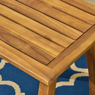 Champlain 3pc Acacia Wood Rocking Chairs Set Teak/Yellow - Christopher Knight Home 6 Champlain 3pc Acacia Wood Rocking Chairs Set Teak/Yellow - Christopher Knight Home - Image 4