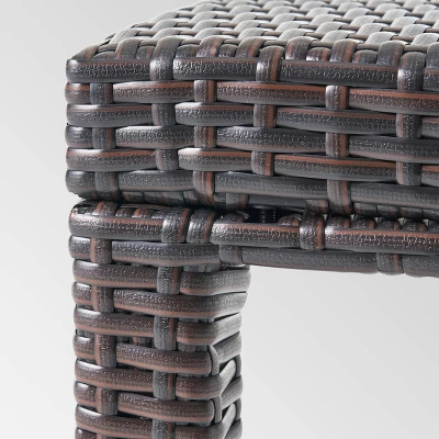 Rhode Island Rectangular Wicker Dining Table - Multibrown - Christopher Knight Home 5 Rhode Island Rectangular Wicker Dining Table - Multibrown - Christopher Knight Home - Image 3