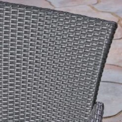 Bruna 3pc Wood & Wicker Bistro Set - Gray/Gray - Christopher Knight Home -Outdoor Living Shop GUEST 1c31d738 9017 4cd9 a5ca dc0035290169