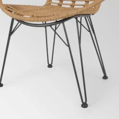 Perkins 3pc Wicker Modern Boho Chat Set - Light Brown - Christopher Knight Home -Outdoor Living Shop GUEST 1d1eba24 5bbe 4dc5 abda a2b10908ba74