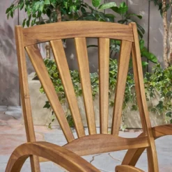 Sunview 3pc Acacia Wood Recliner Rocking Chair Set - Teak - Christopher Knight Home -Outdoor Living Shop GUEST 1dc40735 fd3d 4742 960b 369ce527fa14