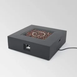 Oana 7pc Acacia V-Shaped Sectional Sofa With Fire Pit Set - Gray/Dark Gray - Christopher Knight Home 10 Oana 7pc Acacia V-Shaped Sectional Sofa With Fire Pit Set - Gray/Dark Gray - Christopher Knight Home -Outdoor Living Shop GUEST 1eb4a5ab 0dc5 417d 9c9b 46c3eb952b2e