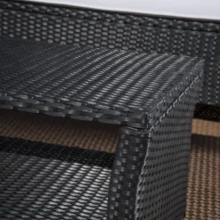 St. Lucia 4pc Wicker Patio Seating Set Black/White - Christopher Knight Home -Outdoor Living Shop GUEST 1f050593 671a 49e8 8873 2bffcf4083fa