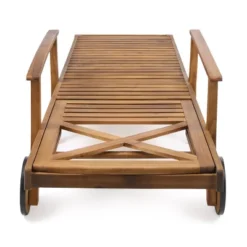 Perla 3pc Outdoor Acacia Wood Chaise Lounge Set With Cushions - Teak/Orange - Christopher Knight Home -Outdoor Living Shop GUEST 1f7157b6 fb72 497e 9922 0cd02c2a49be