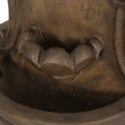 Fraser Outdoor 2-Tier Single Spout Fountain - Light Brown - Christopher Knight Home -Outdoor Living Shop GUEST 1f9fa104 b3d9 4835 989a b717f822cba3