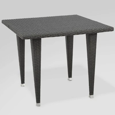 Celeste 5pc Wicker Dining Set - Gray/Light Gray - Christopher Knight Home 4 Celeste 5pc Wicker Dining Set - Gray/Light Gray - Christopher Knight Home - Image 2