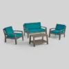 4pc Grenada Acacia Patio Chat Set With Sunbrella Cushions - Christopher Knight Home 1 4pc Grenada Acacia Patio Chat Set With Sunbrella Cushions - Christopher Knight Home -Outdoor Living Shop GUEST 20c6c682 8339 4951 baab 287277b1591f