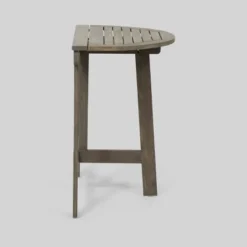 Westmount Half-Round Acacia Patio Bistro Table Gray - Christopher Knight Home -Outdoor Living Shop GUEST 20d724e2 ef34 4d59 95ed a3ae10d87903