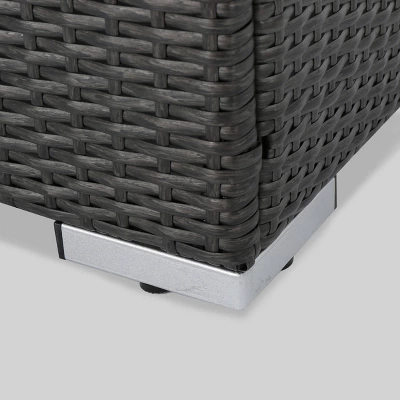 Santa Rosa Wicker Patio Accent Chair - Gray - Christopher Knight Home 5 Santa Rosa Wicker Patio Accent Chair - Gray - Christopher Knight Home - Image 3