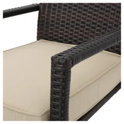 Cancun 4pc All-Weather Wicker Patio Chair Set - Brown - Christopher Knight Home -Outdoor Living Shop GUEST 2145328c ae0e 4c68 a5be d5204268be63