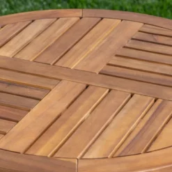 Clement 3pc Acacia And Wicker Bistro Set - Teak/Brown - Christopher Knight Home -Outdoor Living Shop GUEST 22b5fbcc d042 4fb9 8fef cd39d216b715