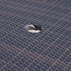 Riad Round Wicker Outdoor Patio Foldable Dining Table - Brown - Christopher Knight Home -Outdoor Living Shop GUEST 2391a2b6 d8d3 47dc 87fd 74c671fa093e