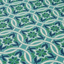 Jada Geometric Outdoor Rug Blue/Green - Christopher Knight Home -Outdoor Living Shop GUEST 24958d20 050d 4e97 aa0b 3e894166b679
