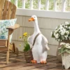 Christopher Knight Home 16" Wide Farnum Concrete Outdoor Novelty Goose Planter White/Brown -Outdoor Living Shop GUEST 268dd968 7f26 4c09 966e 915956cd8a86