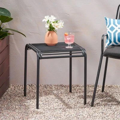 Boston Iron Modern Side Table - Christopher Knight Home 3 Boston Iron Modern Side Table - Christopher Knight Home