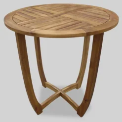 Ellie 3pc Acacia Wood Wicker Bistro Set - Brown/Beige - Christopher Knight Home -Outdoor Living Shop GUEST 27a421ba 3b0e 47ff 8190 7bb99b3873c3