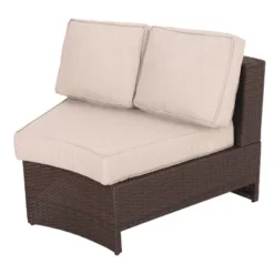 Madras Tortuga 8pc Wicker 1/2 Round Seating Set With Ice Bucket Ottoman - Brown/Beige - Christopher Knight Home 9 Madras Tortuga 8pc Wicker 1/2 Round Seating Set With Ice Bucket Ottoman - Brown/Beige - Christopher Knight Home -Outdoor Living Shop GUEST 280f37ad e886 43e7 9841 20815c505486