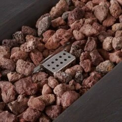 Custer Outdoor Rectangular Fire Pit - Brown - Christopher Knight Home -Outdoor Living Shop GUEST 29221b6c c187 4dfe 9937 f07c903df412